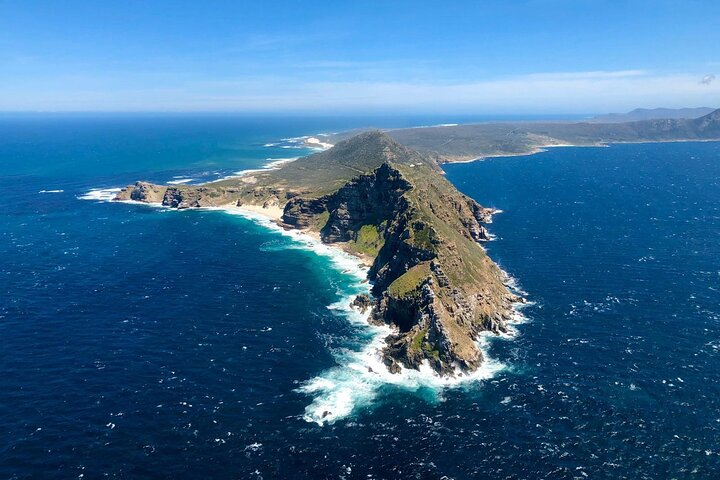 Cape Point (front) and Cape of Good Hope (upper left)